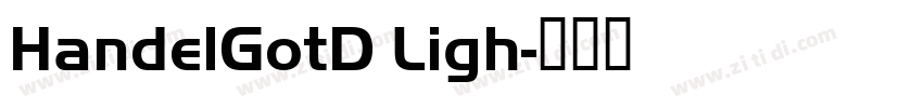 HandelGotD Ligh字体转换